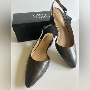 Women's Size 11 Naturalizer Banks Slingbacks Gunmetal Pointed Flats